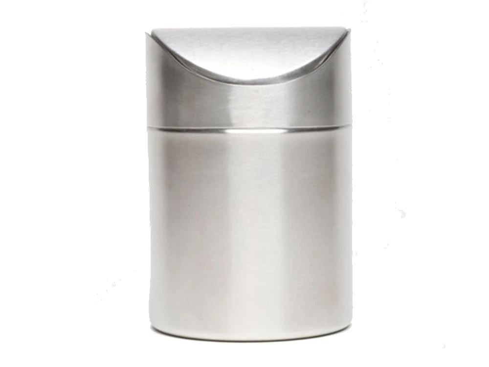 Genware TABIN-1611 S/St Table Bin 17cm High X 11.5cm Dia 1 Genware TABIN-1611 S/St Table Bin 17cm High X 11.5cm Dia