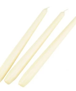 Genware TC10 Tapered Candle 10" Ivory (Pack 100) Table Service