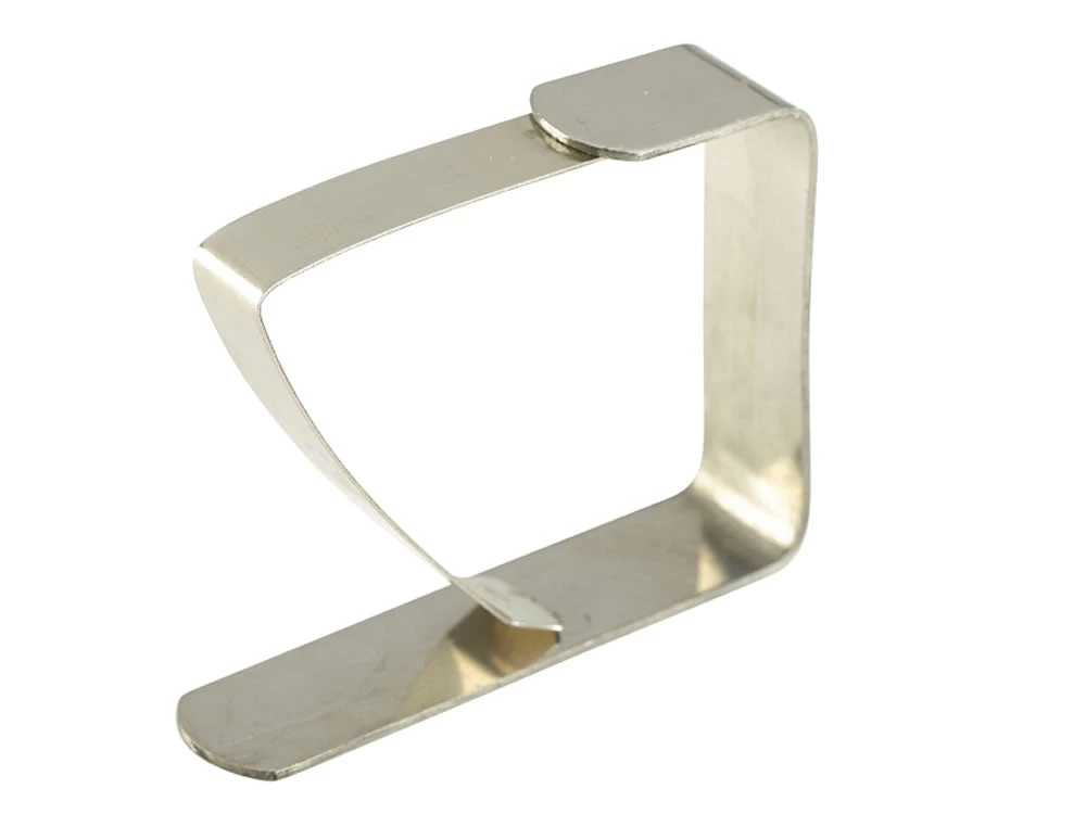 Genware TCC-505 Tablecloth Clip St/St 2" X 1 3/4" Table Service 1 Genware TCC-505 Tablecloth Clip St/St 2" X 1 3/4" Table Service