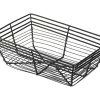 Table Service Genware WB2315BK Wire Basket, Rectangular 23 X 15 X 7.5cm