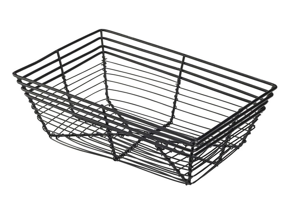Table Service Genware WB2315BK Wire Basket, Rectangular 23 X 15 X 7.5cm 1 Table Service Genware WB2315BK Wire Basket, Rectangular 23 X 15 X 7.5cm