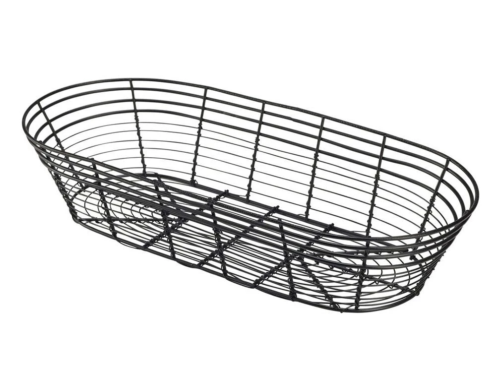 Genware WB3917BK Wire Basket, Oblong 39 X 17 X 8cm Table Service 1 Genware WB3917BK Wire Basket, Oblong 39 X 17 X 8cm Table Service