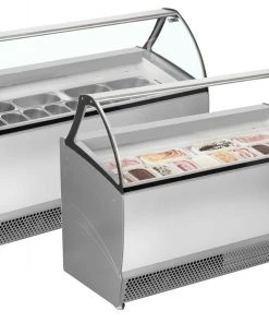 ISA Bermuda Range Ventilated Scoop Ice Cream Display Refrigeration