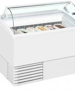 ISA Isetta LX Curved Range Scoop Ice Cream Display