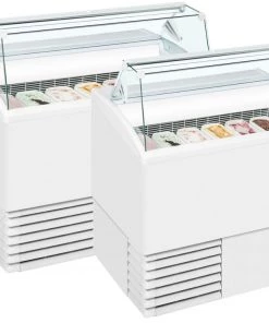 ISA Isetta Flat Range Scoop Ice Cream Display Refrigeration
