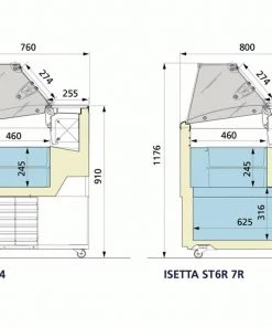 ISA Isetta Flat Range Scoop Ice Cream Display Refrigeration 7 ISA Isetta Flat Range Scoop Ice Cream Display Refrigeration
