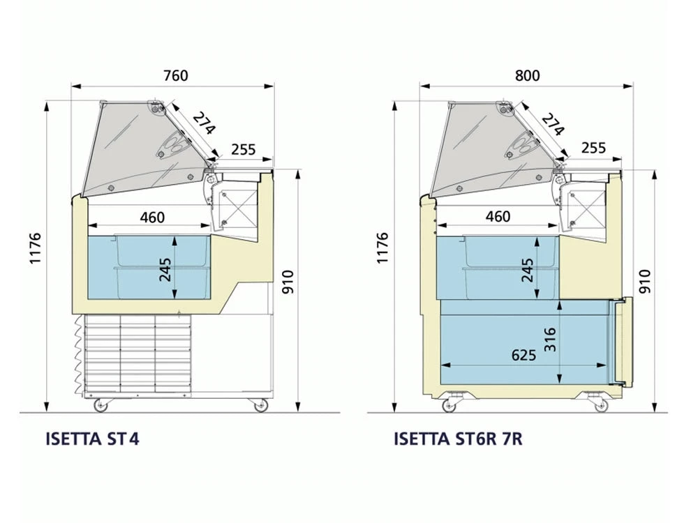 ISA Isetta Flat Range Scoop Ice Cream Display Refrigeration 3 ISA Isetta Flat Range Scoop Ice Cream Display Refrigeration