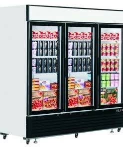 Interlevin LGF7500 2050 Ltr Triple Glass Door Display Freezer Refrigeration