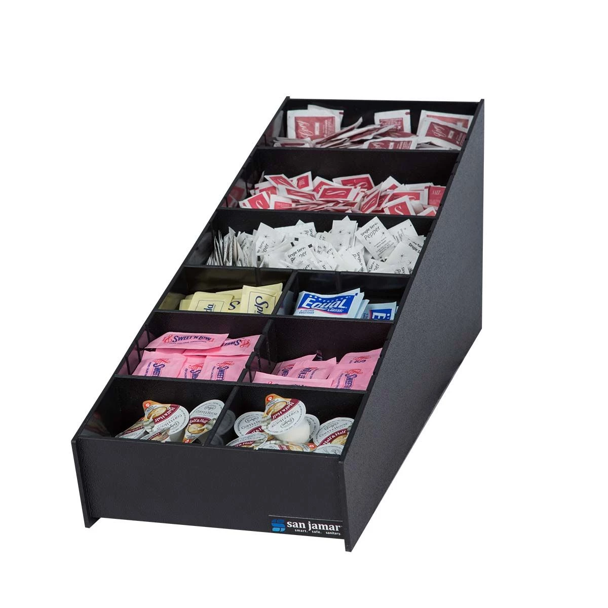 Smallwares San Jamar L2900 Condiment And Straw Organiser 1 Smallwares San Jamar L2900 Condiment And Straw Organiser