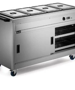 Lincat P6B4 Panther Slim Mobile Hot Cupboard Restaurant Equipment