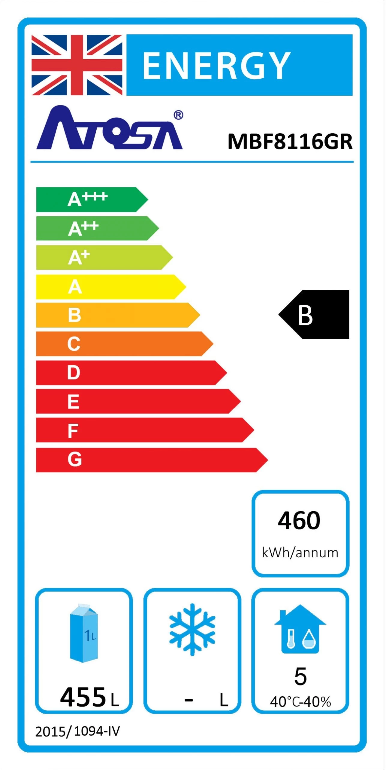Refrigeration Atosa MBF8116HD Single Door Upright Fridge 2 Refrigeration Atosa MBF8116HD Single Door Upright Fridge