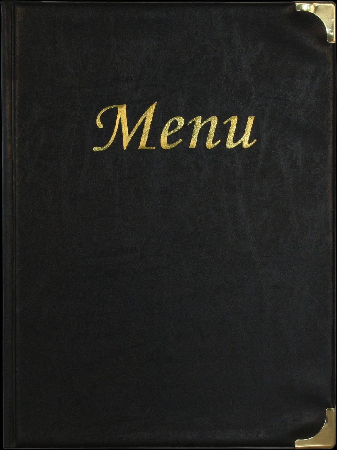 Genware MC-BRA4-BL A4 Menu Holder Black 8 Pages Smallwares 1 Genware MC-BRA4-BL A4 Menu Holder Black 8 Pages Smallwares