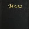 Genware MC-BRA5-BL A5 Menu Holder Black 8 Pages