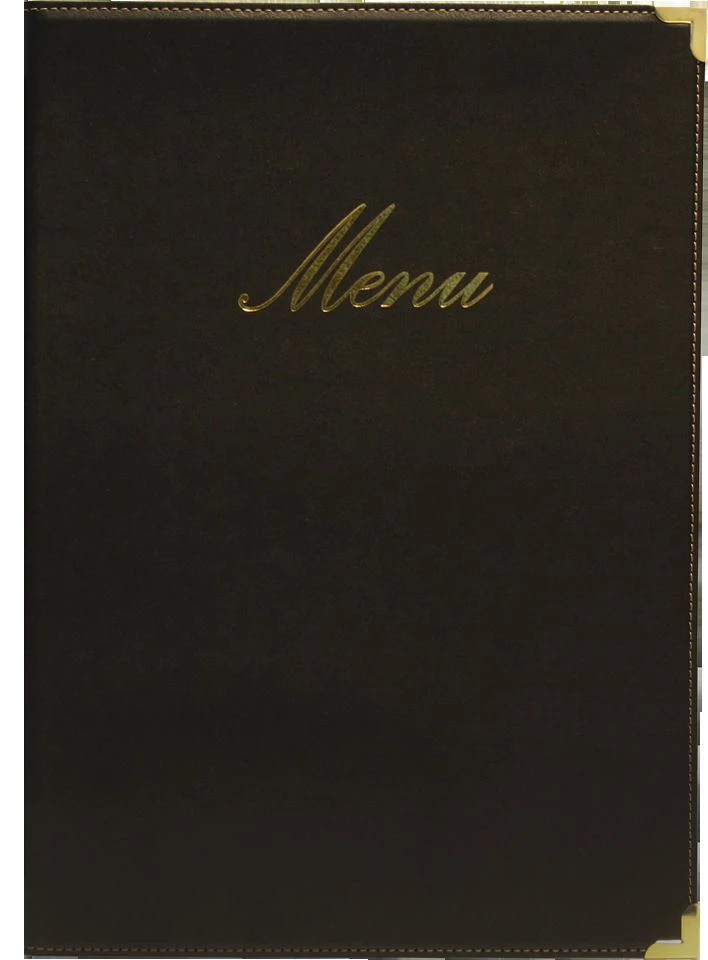 Genware MC-CRA5-BL Classic A5 Menu Holder Black 4 Pages 1 Genware MC-CRA5-BL Classic A5 Menu Holder Black 4 Pages