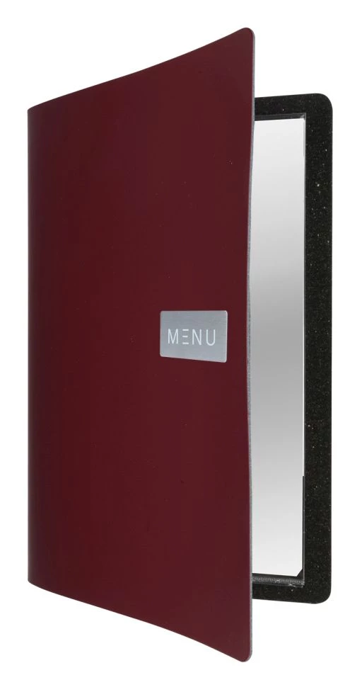 Genware MC-LRA4-RORD Royal Leather Menu A4 Red 1 Genware MC-LRA4-RORD Royal Leather Menu A4 Red