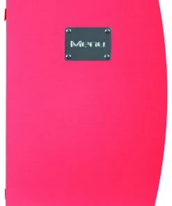 Genware MC-RCA4-RD Rio A4 Menu Holder Red 4 Pages
