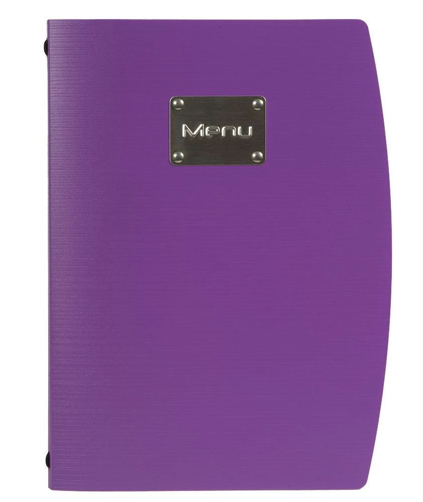Genware MC-RCA4-VT Rio A4 Menu Holder Purple 4 Pages 1 Genware MC-RCA4-VT Rio A4 Menu Holder Purple 4 Pages