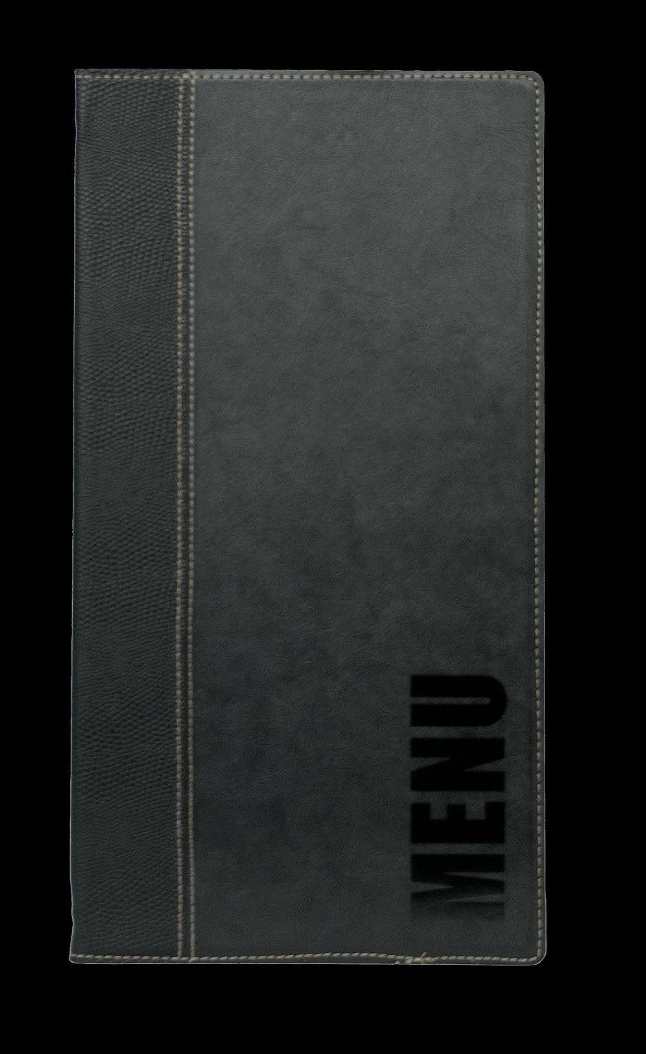 Genware MC-TR45-BL Contemporary Long Menu Holder Black 4 Pages 1 Genware MC-TR45-BL Contemporary Long Menu Holder Black 4 Pages