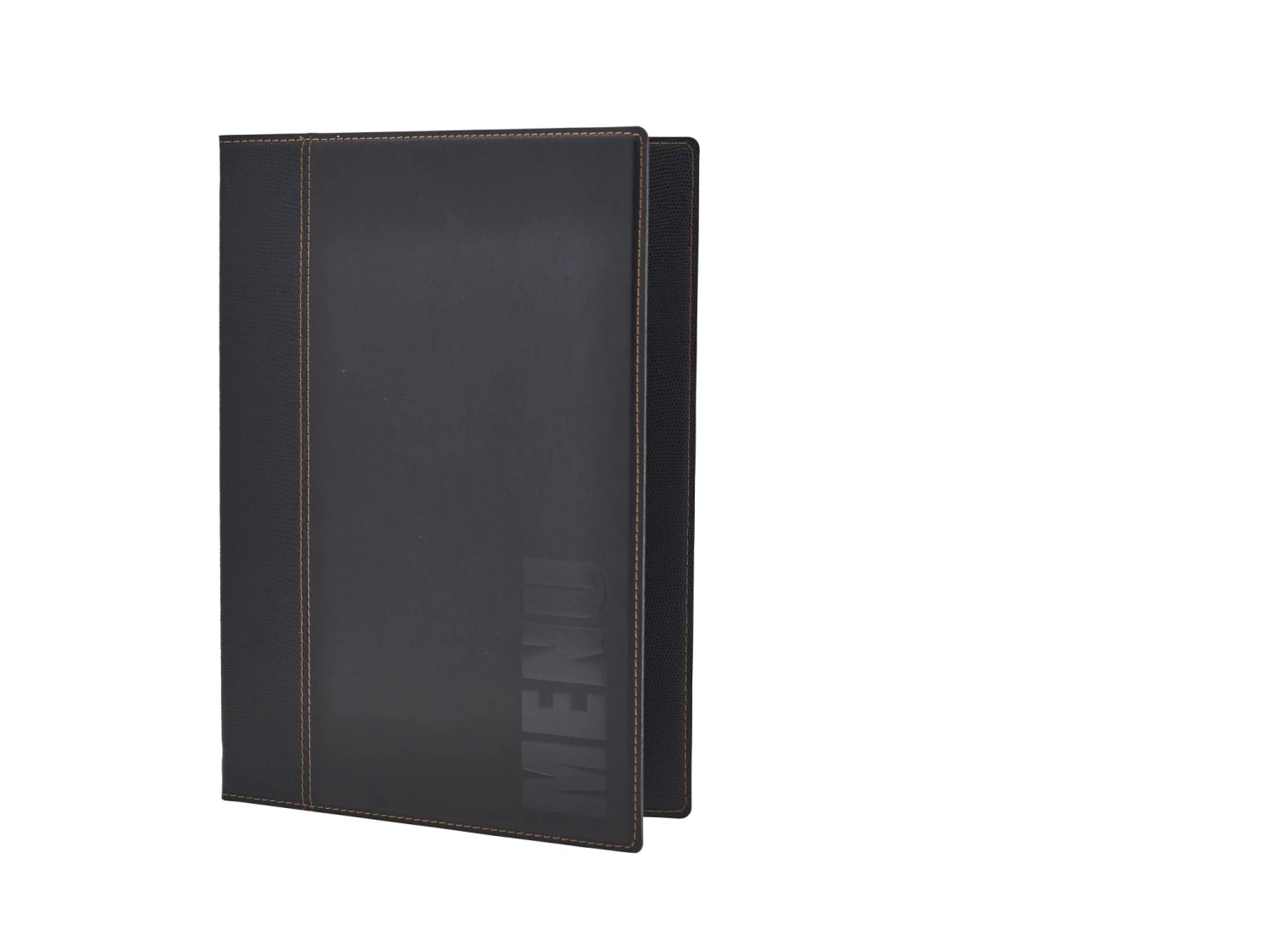 Genware MC-TRA4-BL Contemporary A4 Menu Holder Black 4 Pages 1 Genware MC-TRA4-BL Contemporary A4 Menu Holder Black 4 Pages