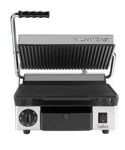 Hallco MEMT16001XNS Panini/Contact Grill - Ribbed Top And Flat Bottom
