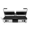 Restaurant Equipment Hallco MEMT16050XNS Panini/Contact Grill - Ribbed Top And Bottom