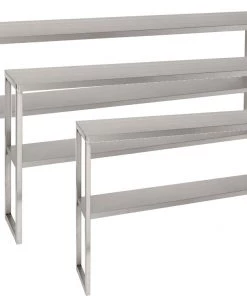 Parry 350mm Deep Range Stainless Steel 2 Tier Chefs Rack