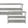 Parry 700mm Deep Stainless Steel Table 2 Undershelves Range