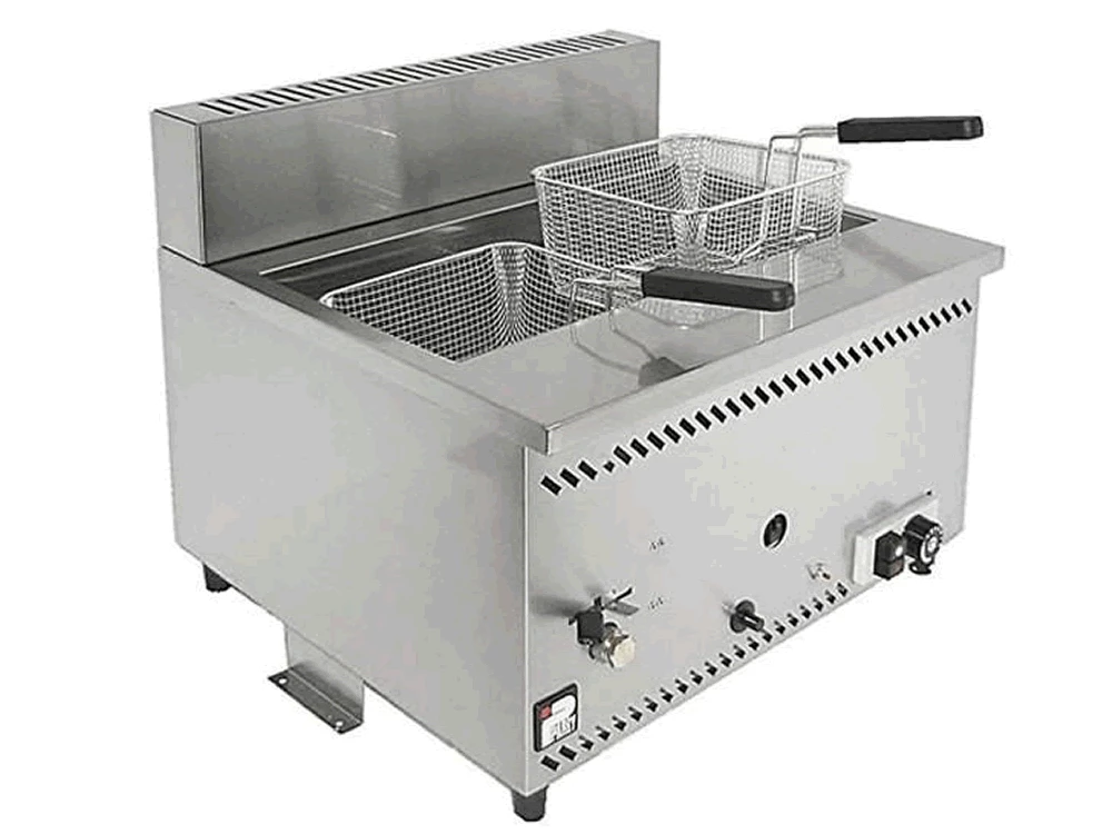 Restaurant Equipment Parry AGF Gas Double Table Top Fryer 1 Restaurant Equipment Parry AGF Gas Double Table Top Fryer