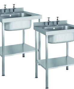 Parry Single Bowl No Drainer Range Stainless Steel Sink Unit