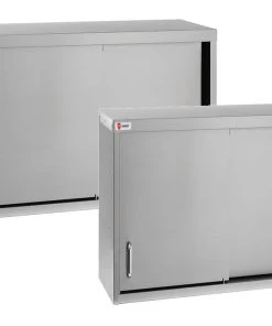 Sinks Tables And Storage Parry WCS Range Stainless Steel Sliding Door Wall Cupboard