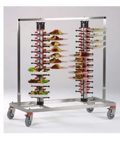 Plate-Mate PM96TWIN 96 Plate Banqueting Trolley Sinks Tables And Storage