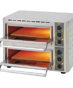 Restaurant Equipment Roller Grill PZ430 D Double Deck Pizza Oven