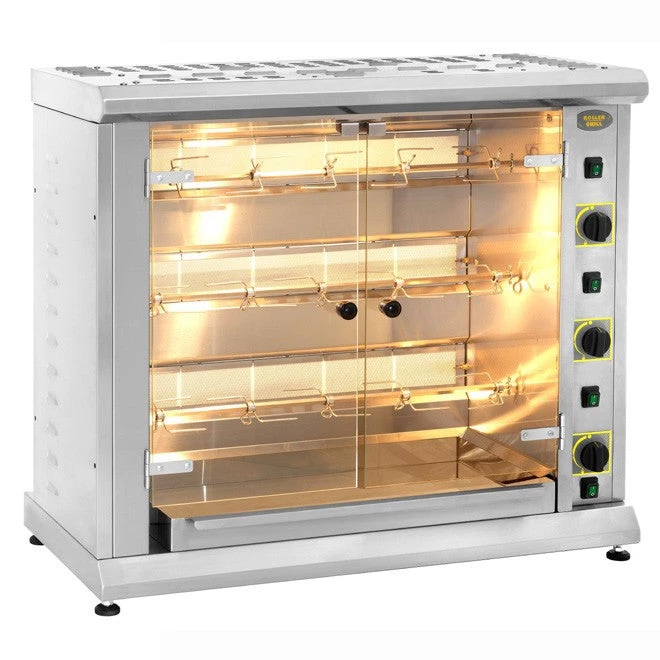 Roller Grill RBG120 Gas Counter Top Chicken Rotisserie 1 Roller Grill RBG120 Gas Counter Top Chicken Rotisserie