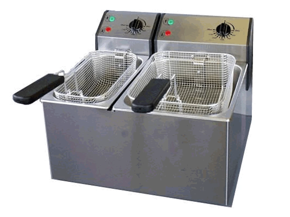 Roller Grill FD50+80 13 Ltr Double Electric Fryer 1 Roller Grill FD50+80 13 Ltr Double Electric Fryer