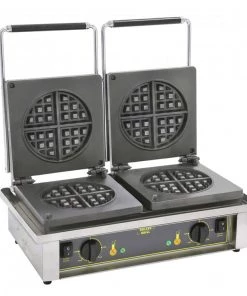 Roller Grill GED75 Double 4 Piece Round Waffle Restaurant Equipment