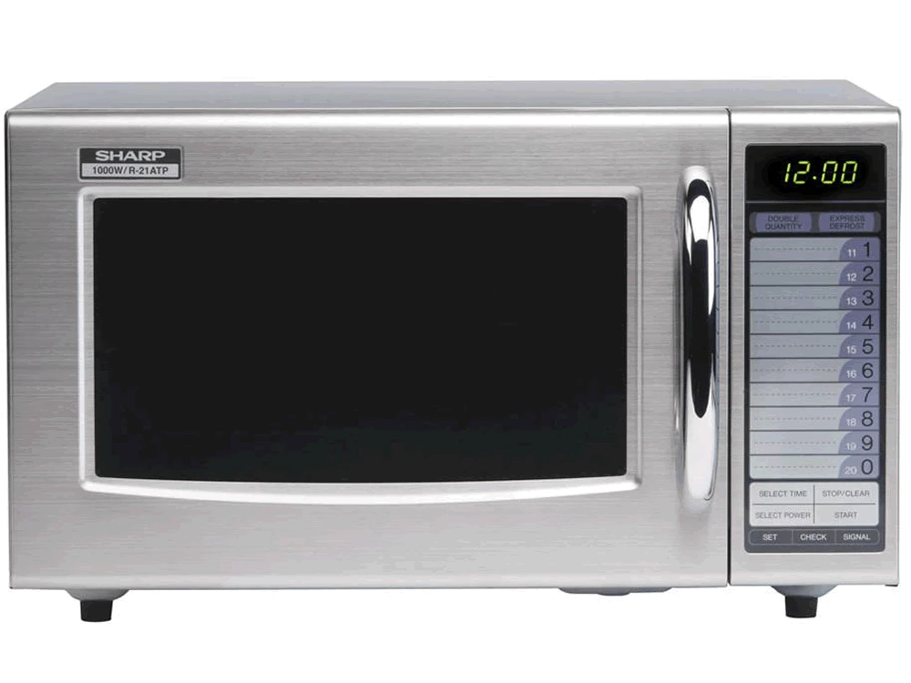 Sharp R-21AT Commercial Microwave Oven 1000W Restaurant Equipment 1 Sharp R-21AT Commercial Microwave Oven 1000W Restaurant Equipment