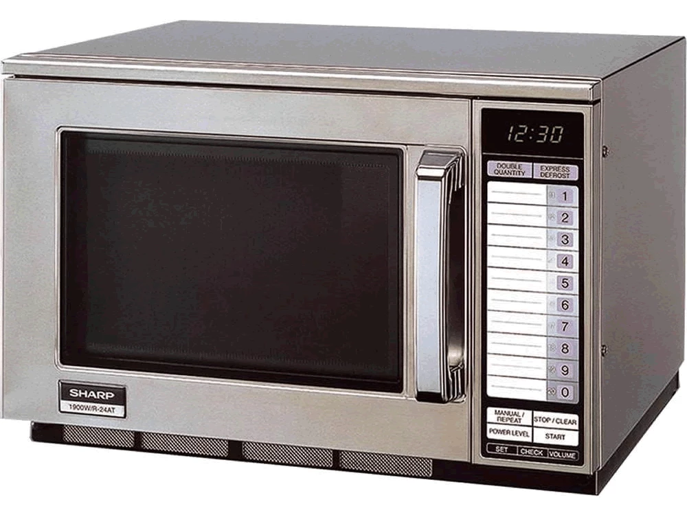 Sharp R-24AT Commercial Microwave Oven 1900W Restaurant Equipment 1 Sharp R-24AT Commercial Microwave Oven 1900W Restaurant Equipment