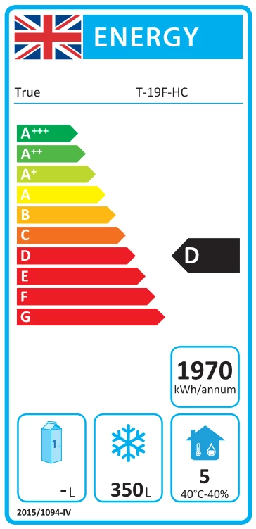 True T-19F-HC 538 Ltr Upright Foodservice Freezer 5 True T-19F-HC 538 Ltr Upright Foodservice Freezer