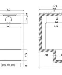 Tefcold BA05H 100 Ltr Back Bar Bottle Cooler