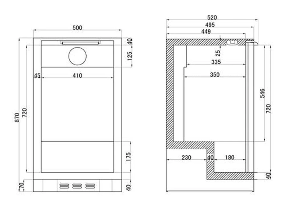 Tefcold BA05H 100 Ltr Back Bar Bottle Cooler 2 Tefcold BA05H 100 Ltr Back Bar Bottle Cooler