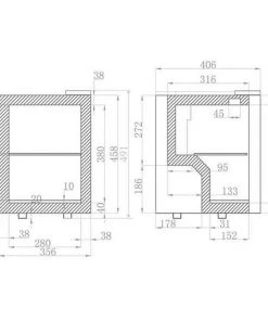 Refrigeration Tefcold BC30 22 Ltr Glass Door Merchandiser