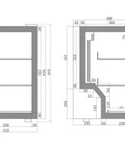 Tefcold BC60 67 Ltr Glass Door Merchandiser