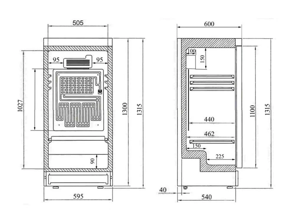 Tefcold FS1220 215 Ltr Glass Door Merchandiser Refrigeration 2 Tefcold FS1220 215 Ltr Glass Door Merchandiser Refrigeration