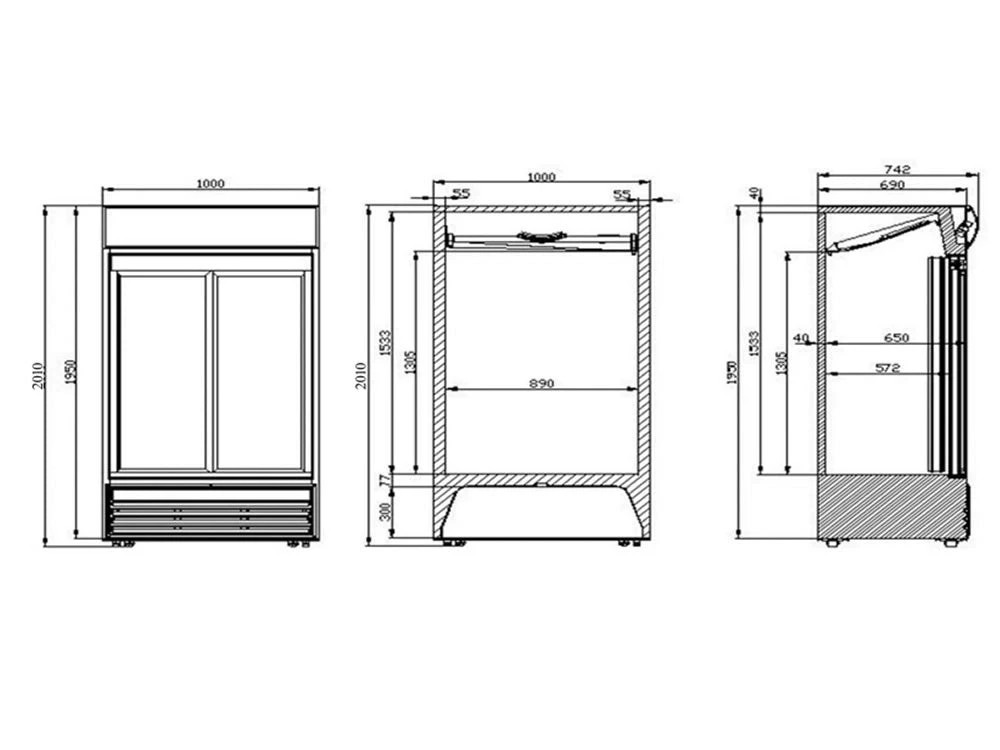Tefcold FSC1000S 771 Ltr Glass Door Merchandiser 2 Tefcold FSC1000S 771 Ltr Glass Door Merchandiser