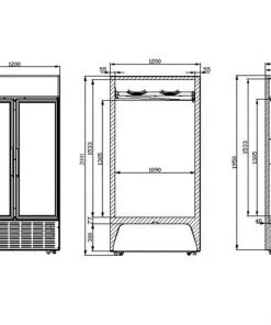 Refrigeration Tefcold FSC1200H 1082 Ltr Glass Door Merchandiser