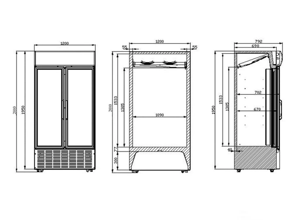 Refrigeration Tefcold FSC1200H 1082 Ltr Glass Door Merchandiser 2 Refrigeration Tefcold FSC1200H 1082 Ltr Glass Door Merchandiser