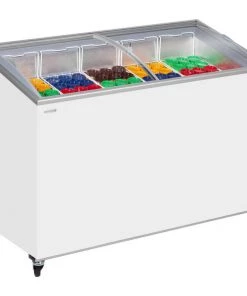 Refrigeration Tefcold SCEB Range Sliding Curved Glass Lid Chest Freezer