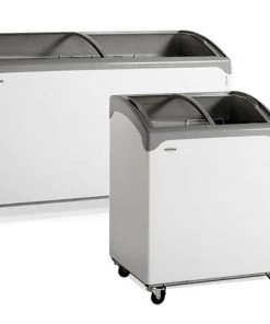 Tefcold NIC SCEB Range Sliding Curved Glass Lid Chest Freezer Refrigeration