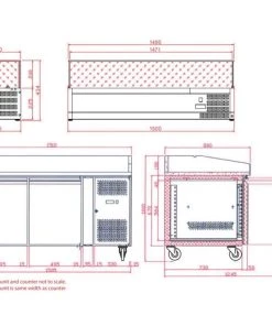 Refrigeration Tefcold PT1200 SS 370 Ltr Gastronorm Preparation Counter 5 Refrigeration Tefcold PT1200 SS 370 Ltr Gastronorm Preparation Counter