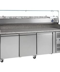 Tefcold PT1300 SS 565 Ltr Gastronorm Preparation Counter